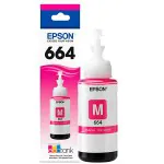 Tinta Epson T664320 Magenta L110 / L120 / L121 / L200 / L210 / L220 / L300 / L310 / L350 / L355 / L365 / L375 / L380 / L395 / L396 / L455 / L475 / L495 / L555 / L565 / L575 / L1300 70ml