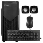 Case Combo Infinytek 5200 Teclado Multimedia Sc744 + Mouse M104 + Parlantes + Fuente Black 850wts 2 Puertos Usb Frontal - 5200