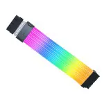 Conector Lian Li Strimer Wireless 24 Pin Rgb Power Extension Cable - Strimer L-connect 3.0 Wireless Control - Led Strip For Motherboard Pc Cables White (pw24-1w-t) - Fan - Lian-li - Pw24-1w-t