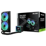 Ventilador Cooler Asrock Challenger 240 Digital Argb Black - 90-acla24-baaga6