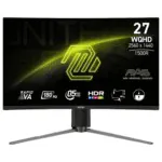Monitor Msi 27” Mag 27cq6pf Class Wqhd Curved Screen Gaming Lcd Monitor 16:9 Metallic Black | Sku Msi-mag27f - 824142349922 - Mag27cq6pf